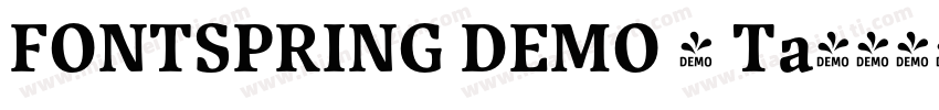 FONTSPRING DEMO - Ta字体转换